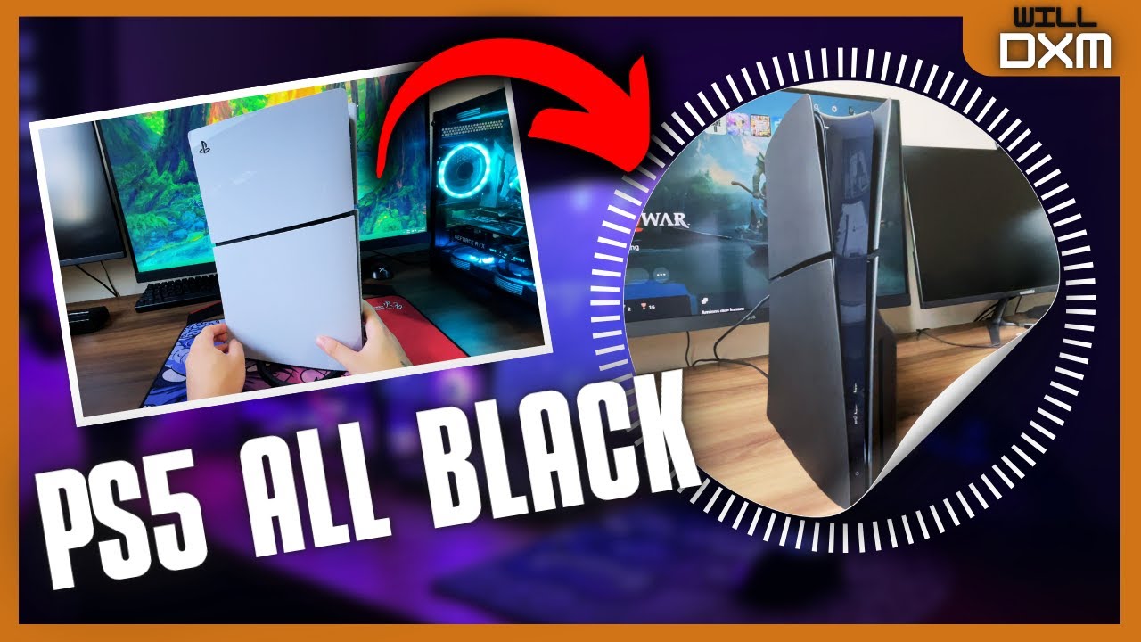 RESOLVI DEIXAR MEU PS5 SLIM TODO PRETO! Trocando as Placas do PS5