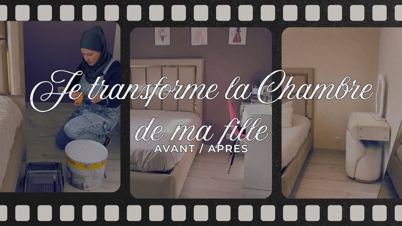 Avant/Apres Transformation de la chambre de ma fille - Homary 