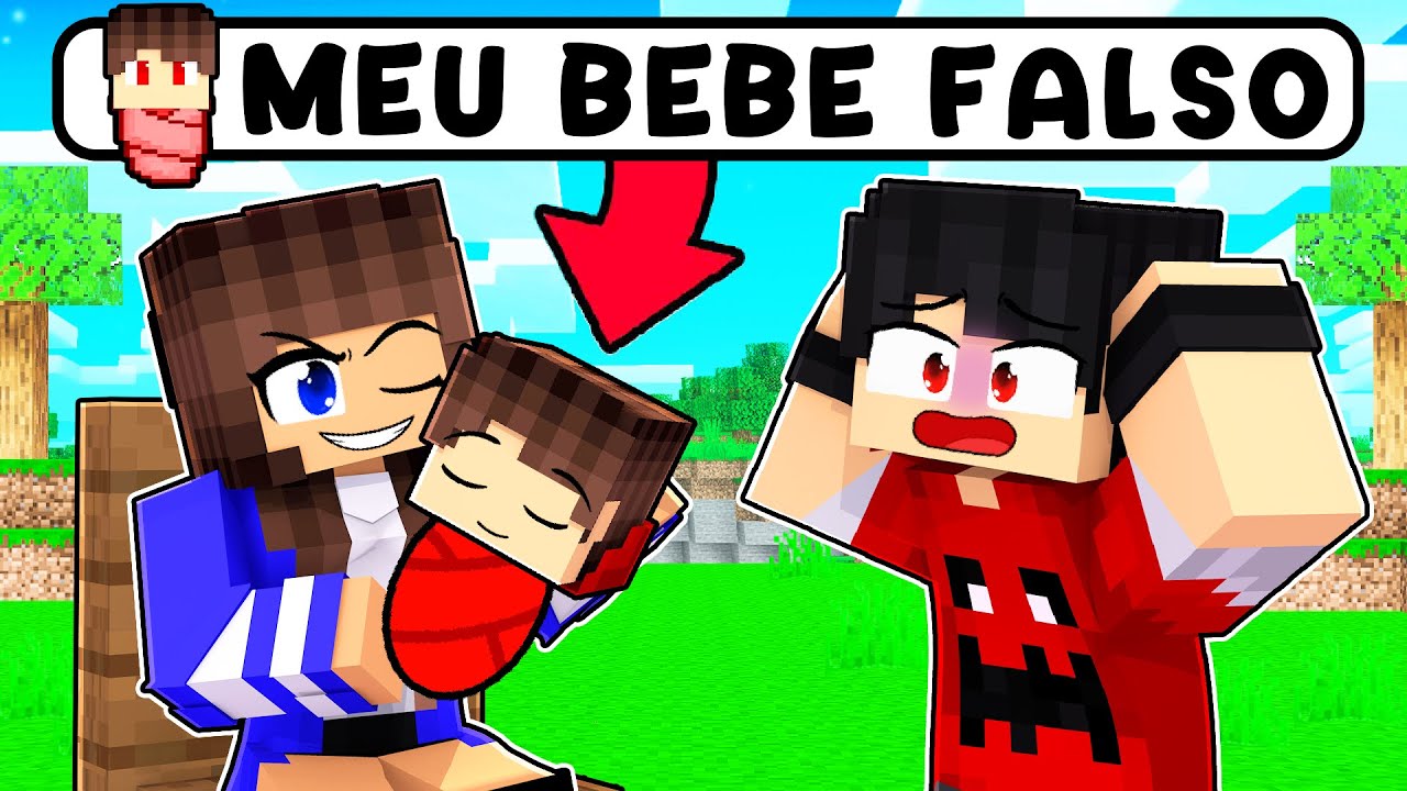 TROLLEI todos FINGINDO que TIVE um BEBÊ no Minecraft ◂Miika▸