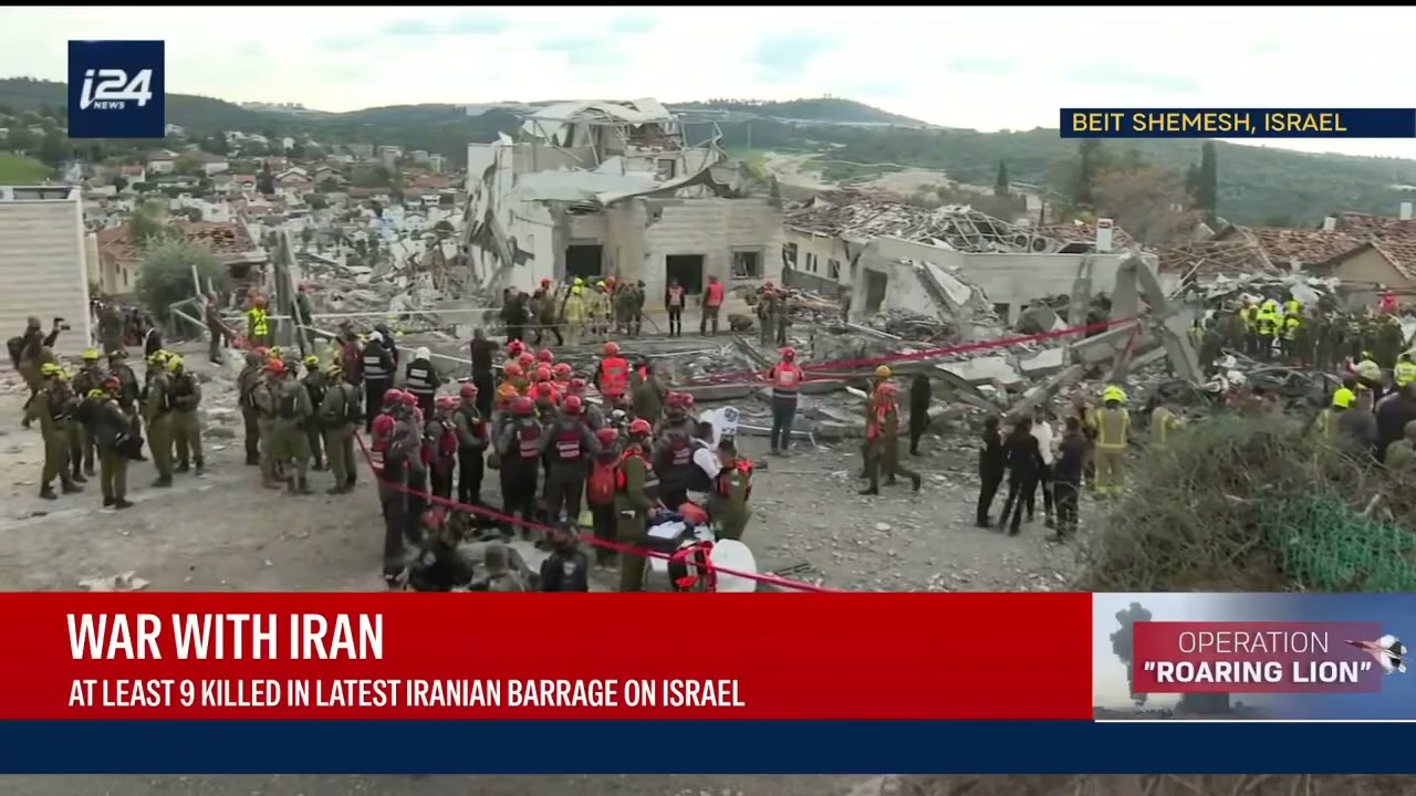 Ataque iraniano deixa pelo menos 9 mortos em Israel