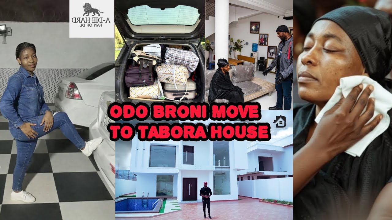 Break: Finally Odo Bronii Personally Move From Lumba’s East Legon House To Her Own House At Tabora