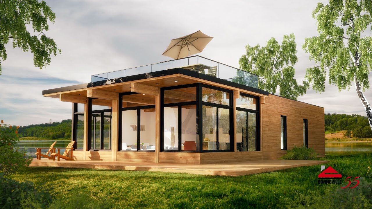 MODERN PREFABRICATED COMPACT CABIN HOUSE DESIGN IDEAS | BEST SMALL PREFAB HOMES FOR RETREAT IDEAS
