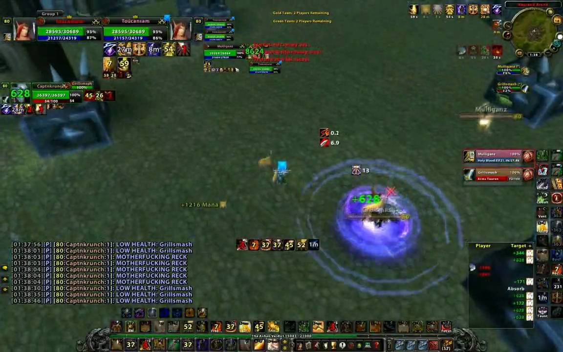 2v2 WoW Arena 2700+ Paladin Warrior Mirror with Shadowmourne on Nagrand Arena
