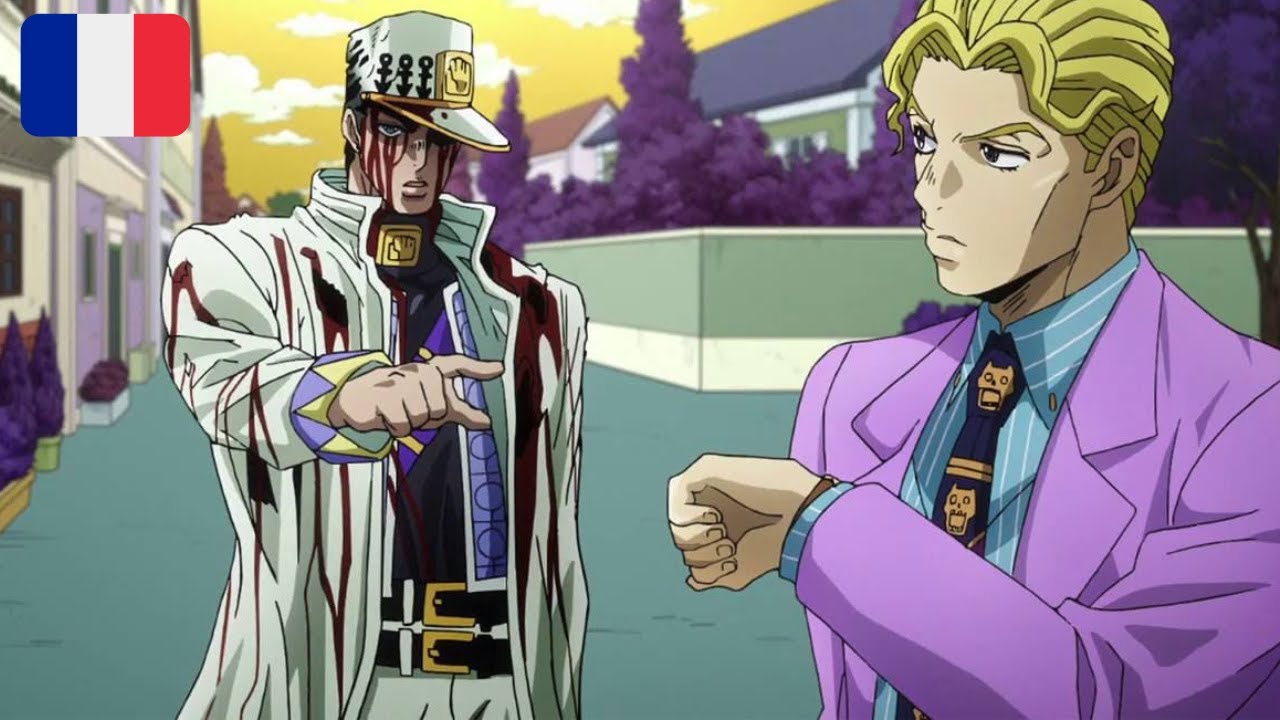(Extrait VF Partie 4 JoJo's Bizarre Adventure) Jotaro vs Kira Yoshikage !