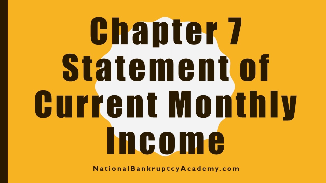 Chapter 7 Statement of Current Monthly Income Preview, Official Bankruptcy Form 122A-1