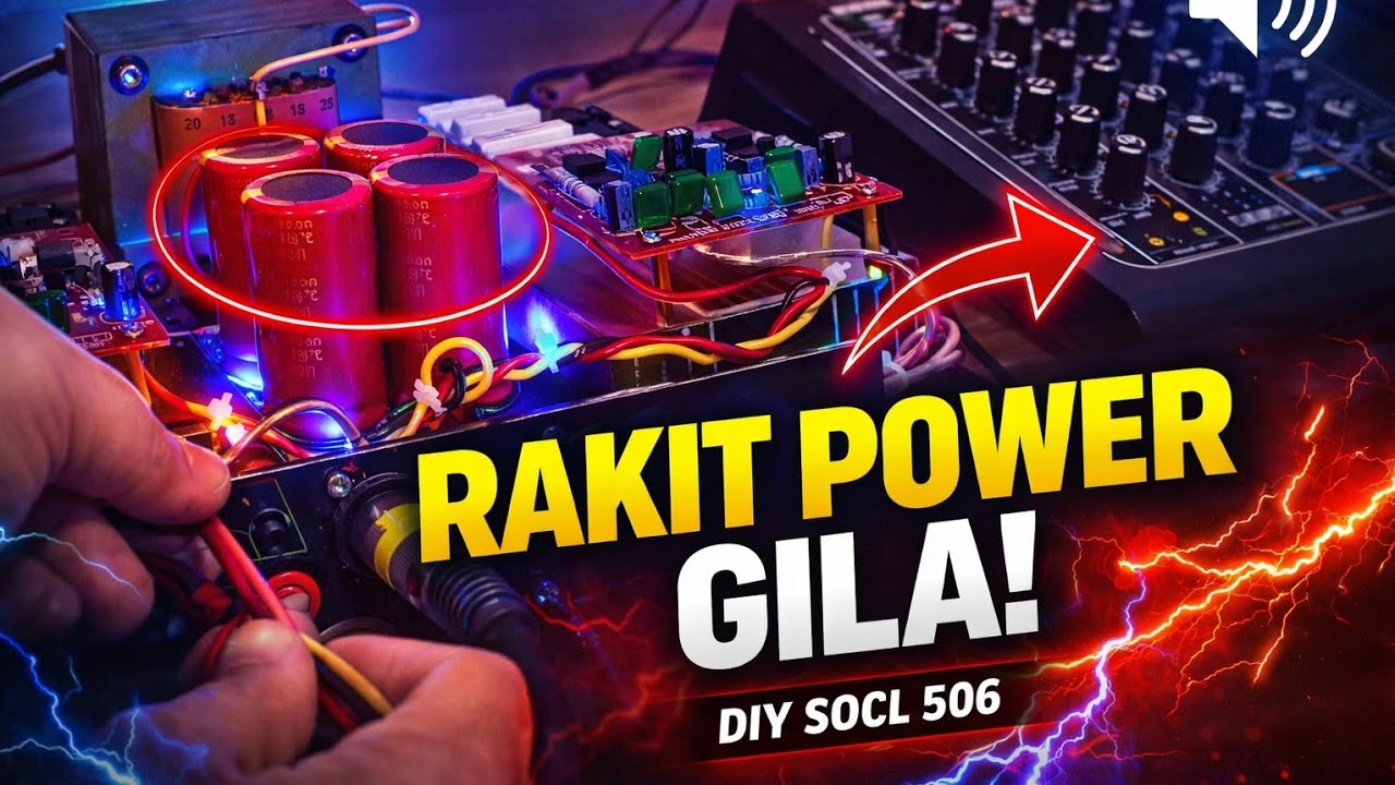 DIY POWER AMPLIFIER 2 CHANNEL  SOCL 506