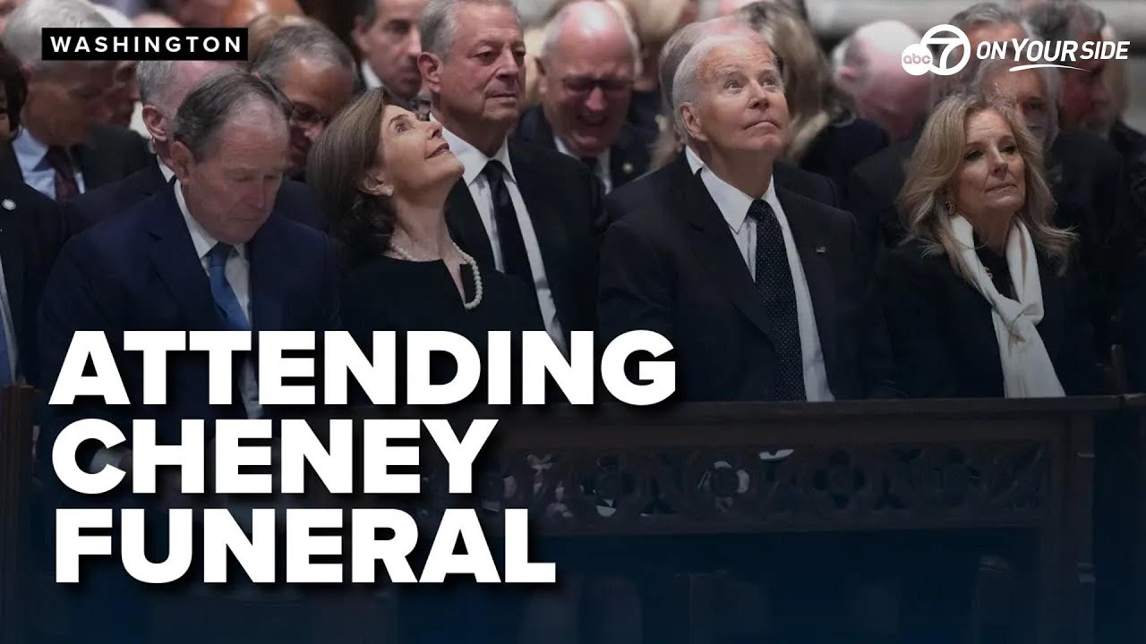 Biden, Bush & Harris Former presidents, vice presidents attend Dick Cheney funeral