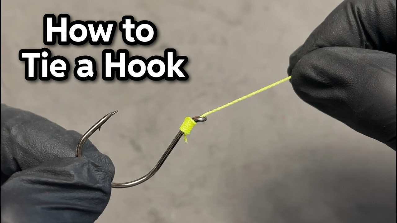 Як прив’язати гачок How to Tie a Hook Knot