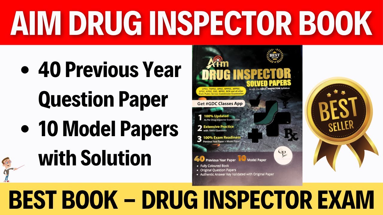 Best Book for Drug inspector Exam Preparation | AIM Drug Inspector Book Review | #druginspector