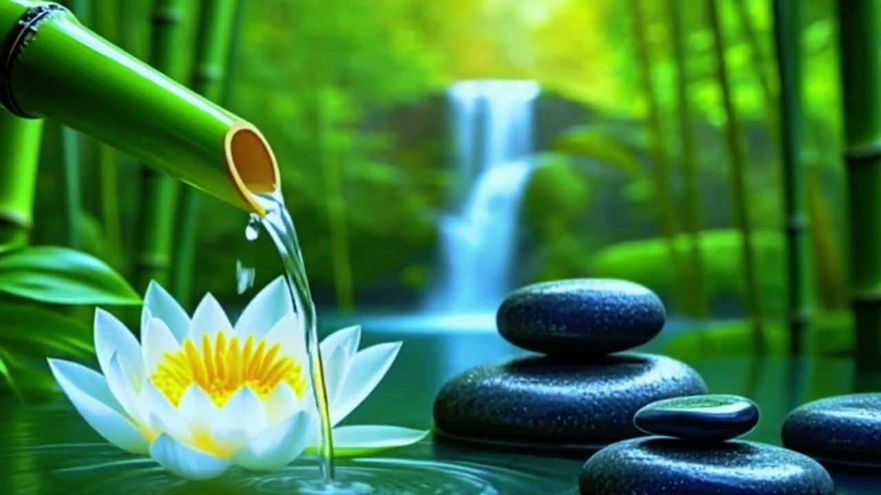 Relaxing Music for Sleep 🌿 Deep Meditation with Bamboo Fountain & Nature Sounds