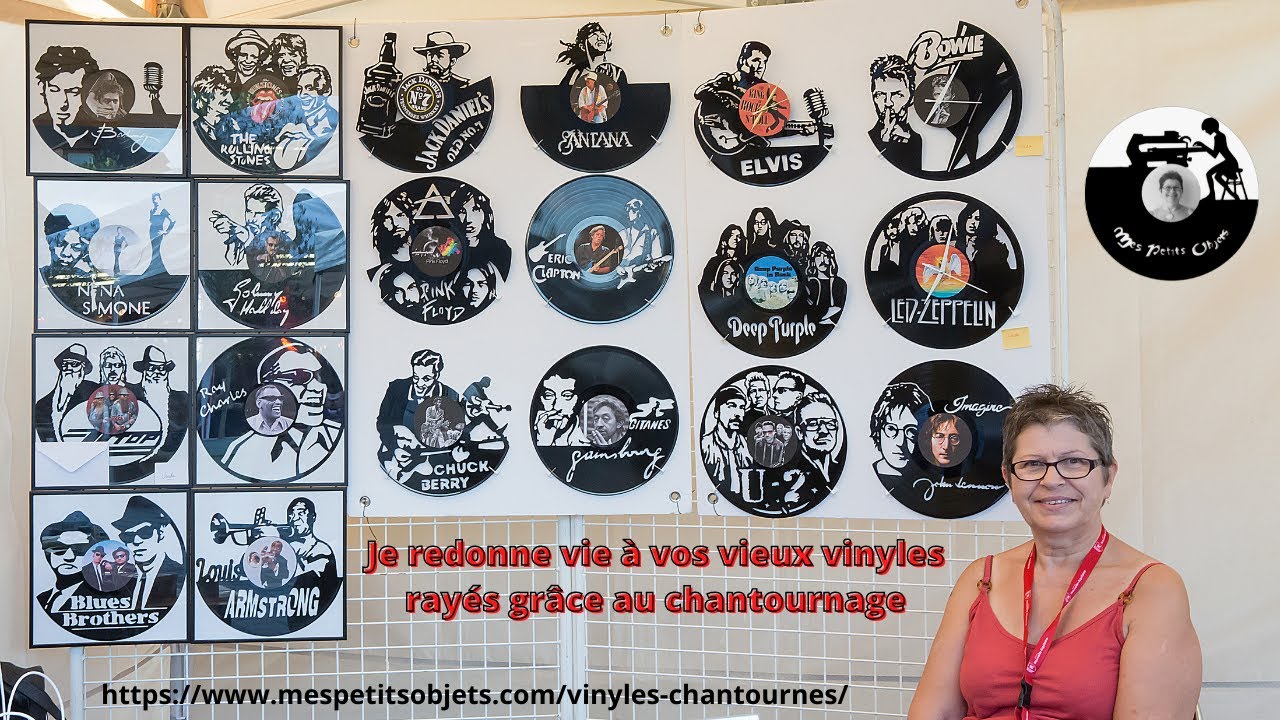 Chantournage sur disques vinyles.