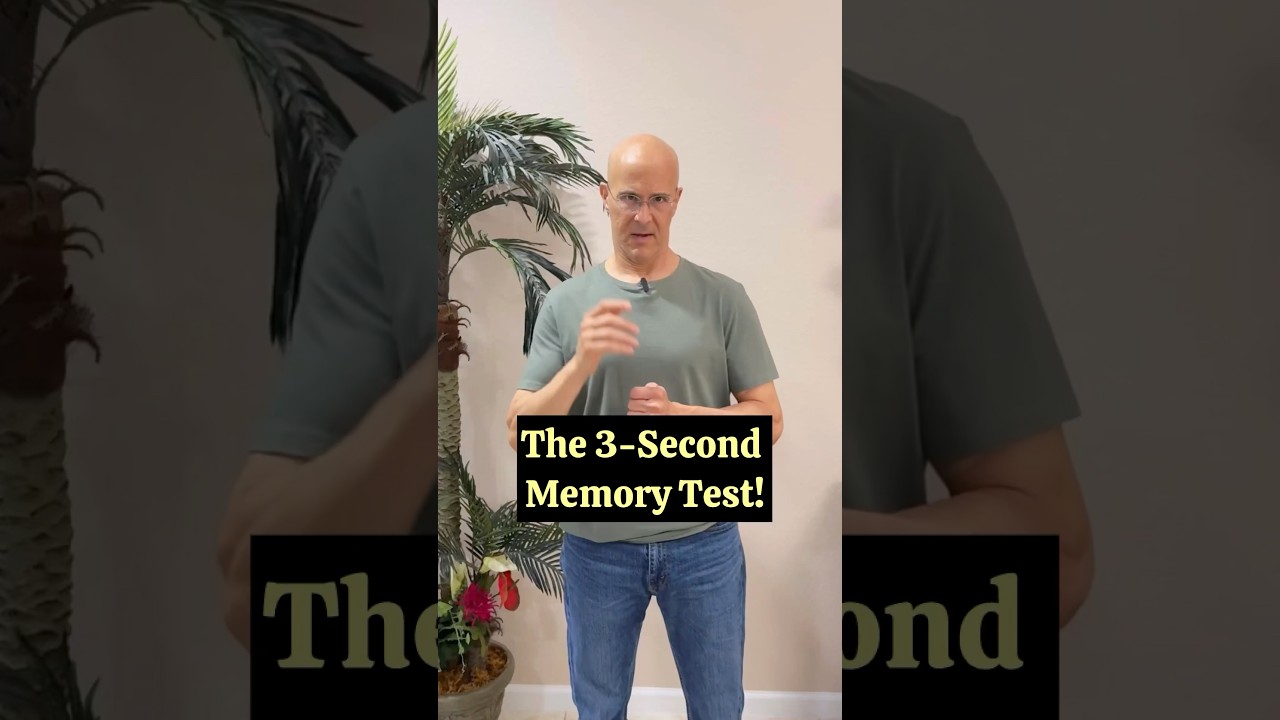 The 3-Second Memory Test!  #drmandell #health #healing #brain