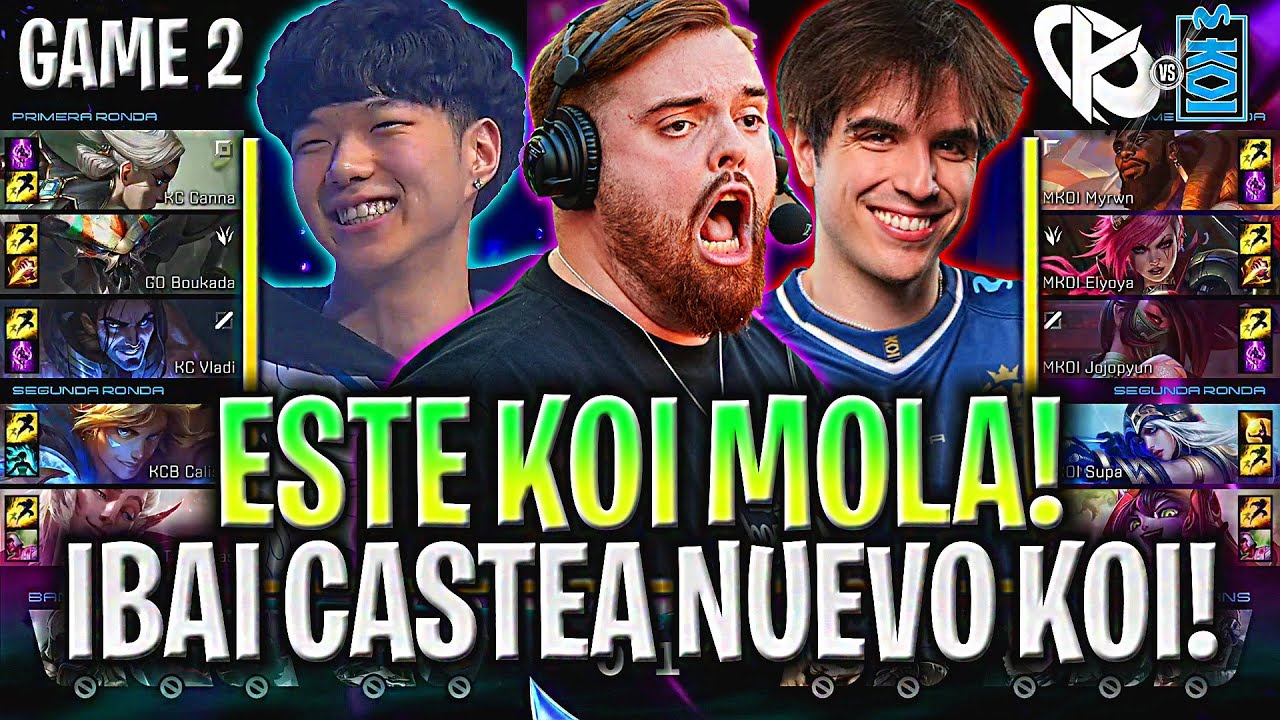 IBAI CASTEA AL NUEVO KOI DE ELYOYA Y JOJOPYUN! - KOI vs KC Game 2 IBAI SHOWMATCH KOICON 2024