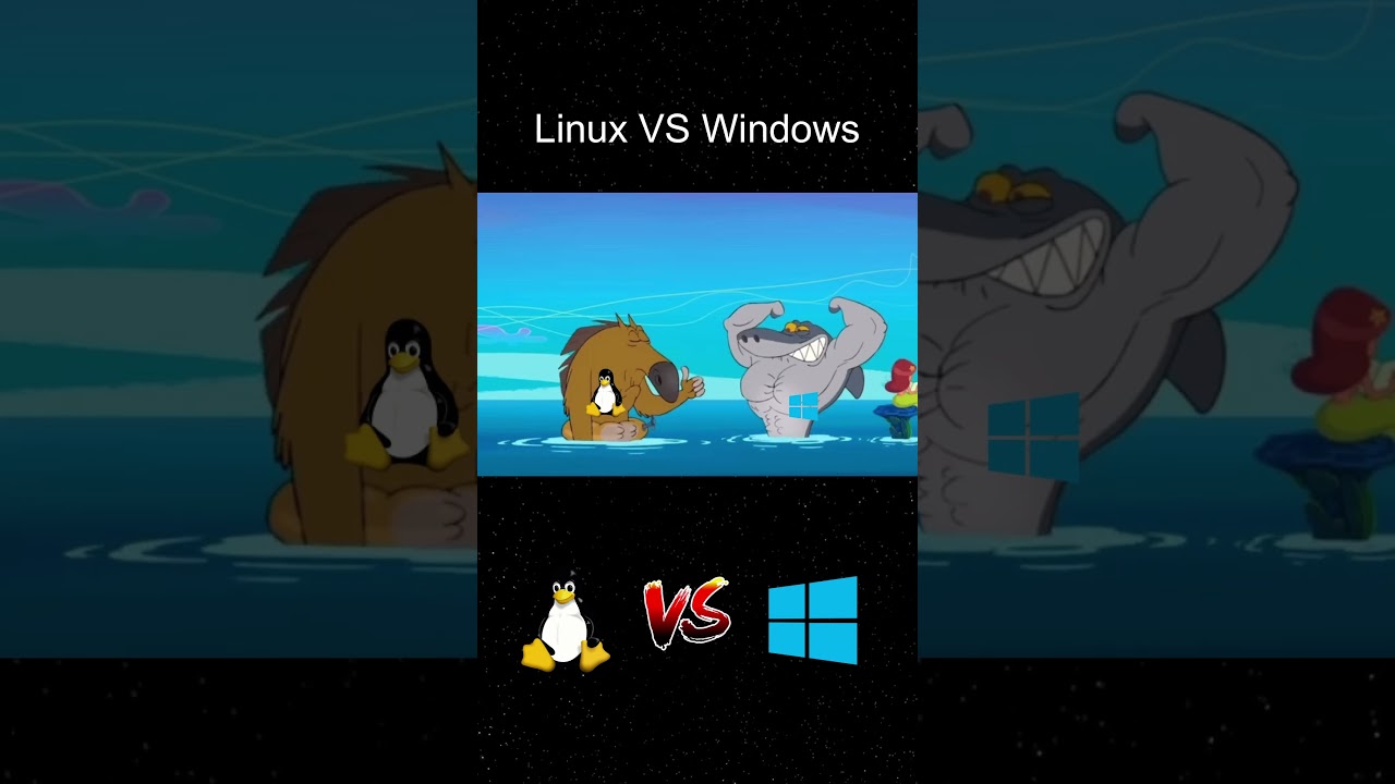 Windows VS Linux  #linux #windows