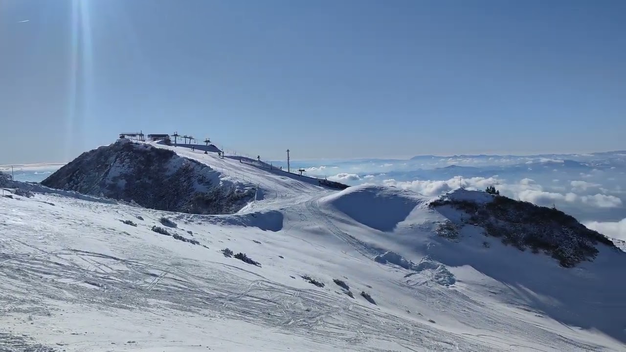Ski resort Krvavec, Kamnik - Savinja Alps Slovenia in November 