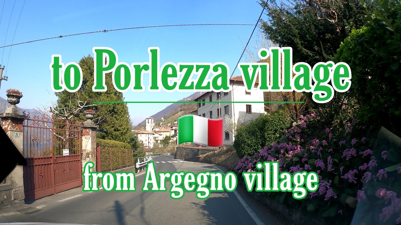 🚙Driving from Argegno village_Como to Porlezza village_Como - Italy🇮🇹