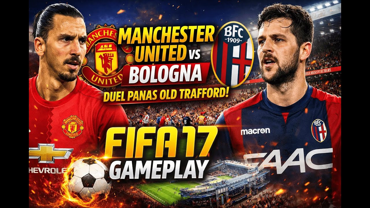 FIFA 17 Gameplay  Manchester United vs Bologna