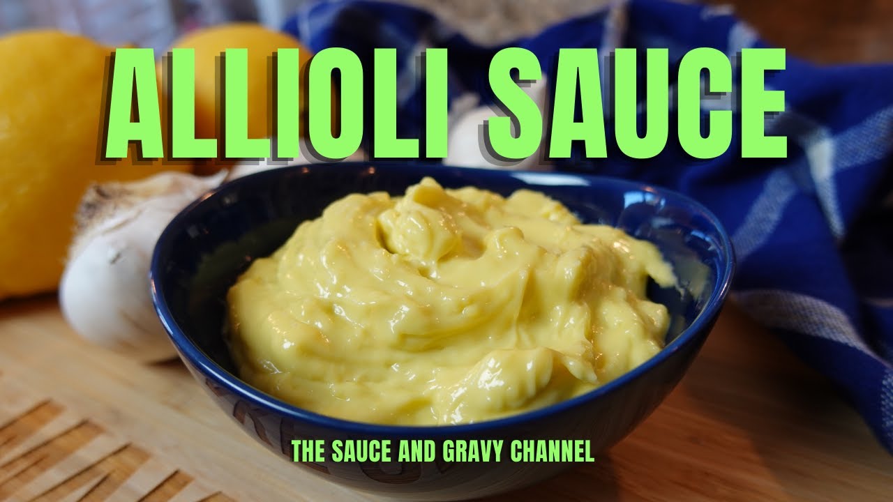 Allioli | Allioli with Egg Yolks | How to Make Allioli | Aioli | Alioli | Aioli | Garlic Sauce