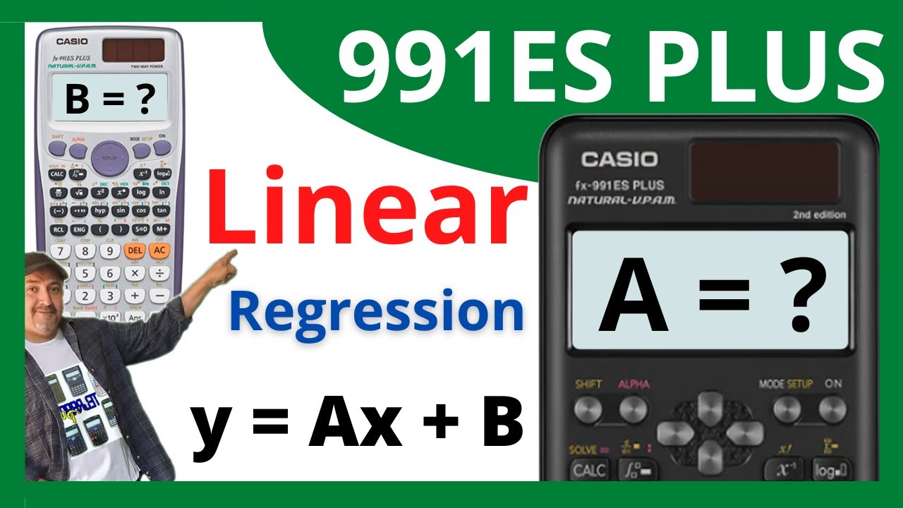 линейная регрессия CASIO fx-991ES PLUS✅ y = Bx + A