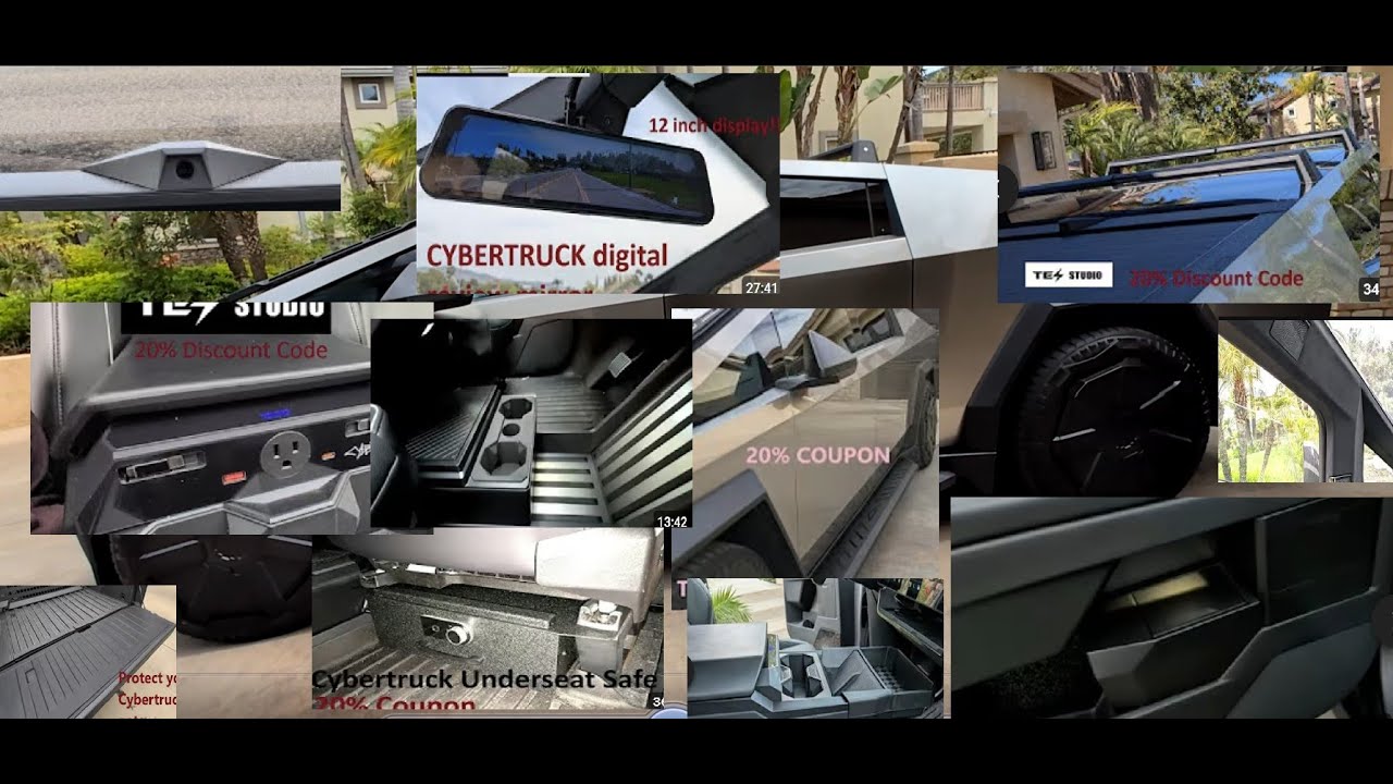 Cybertruck accessories that I've kept Part 2: 1 year later.