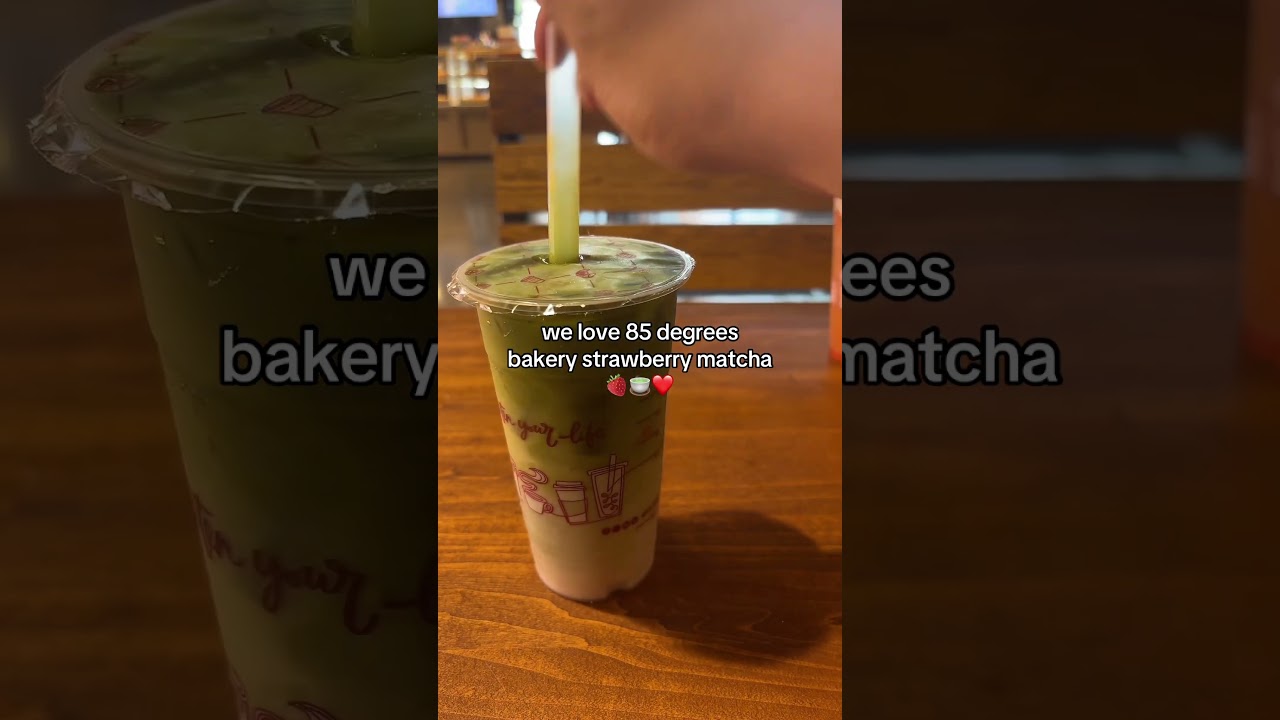 85 Degrees Sponsor Me🫶 #bakery #cafe #relatable #strawberry #matcha #shorts #trending #viralvideo