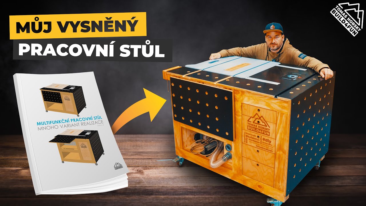 NEJLEPŠÍ stůl pro KAŽDOU malou dílnu! | Workbench s pilou a frézkou | Plány