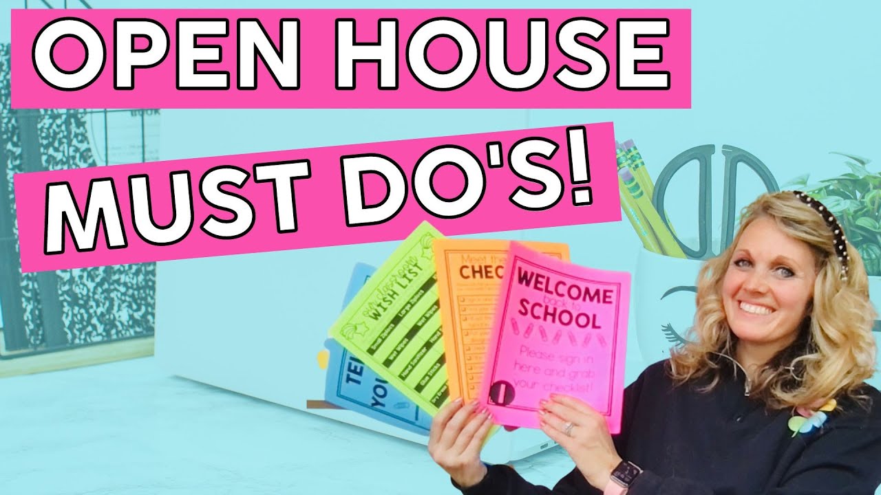 Preparing for Back to School Open House
