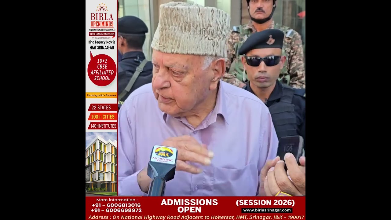 #Bigstatement Dr Farooq Abdullah about  Miraj Malik