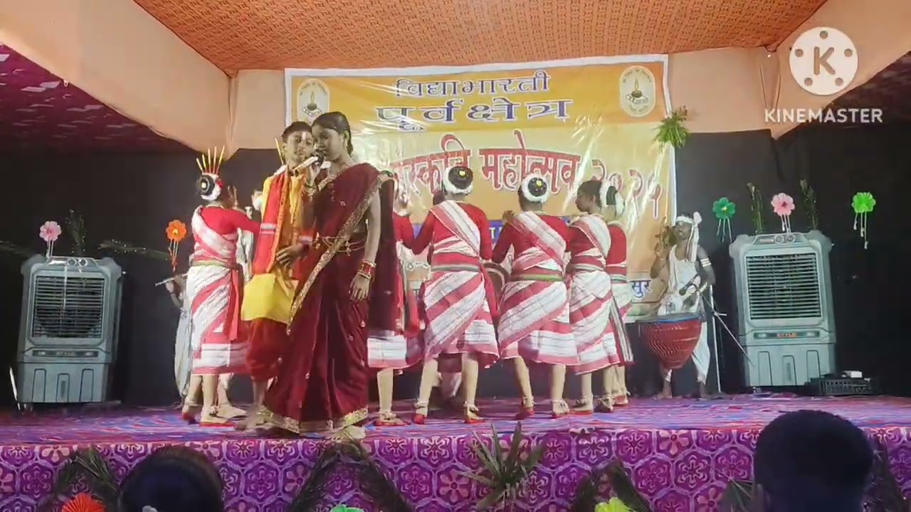 Jhumar gaane ki maja achhe ,stage Live program by SSVM KARANJIA..1st position 