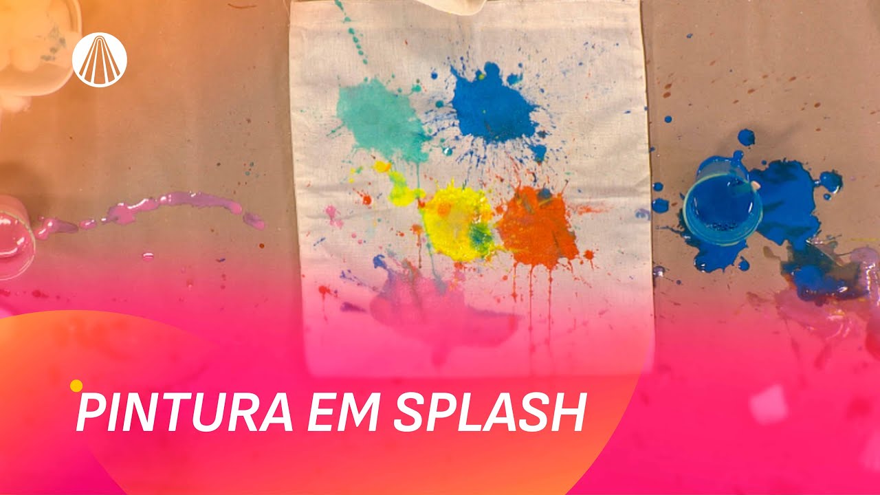 Pintura em tecido com a técnica Splash em menos de minutos (ou não) | Faça Você Mesmo