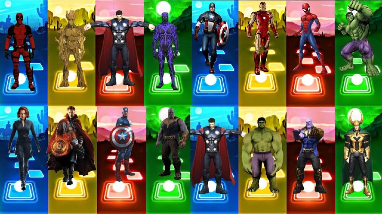 HULK🆚BLACKPANTHER🆚SPIDERMAN🆚LOKI🆚DEADPOOL🆚THOR🆚DOCTORSTRANGE🆚THANOS | RISHAT TELIS HOP EDM RUSH !
