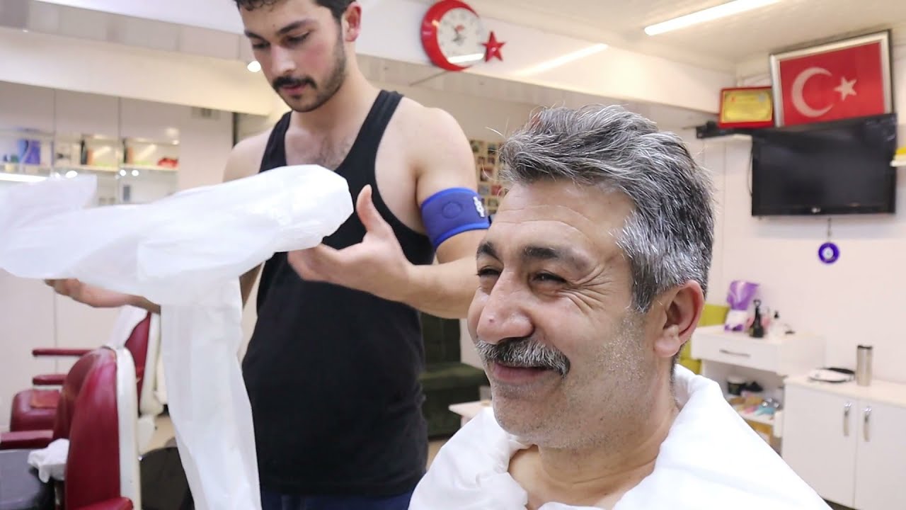 MASSAGE FROM APPRENTICE TO MASTER, ASMR TURKISH BARBER UNIQUE MASSAGE