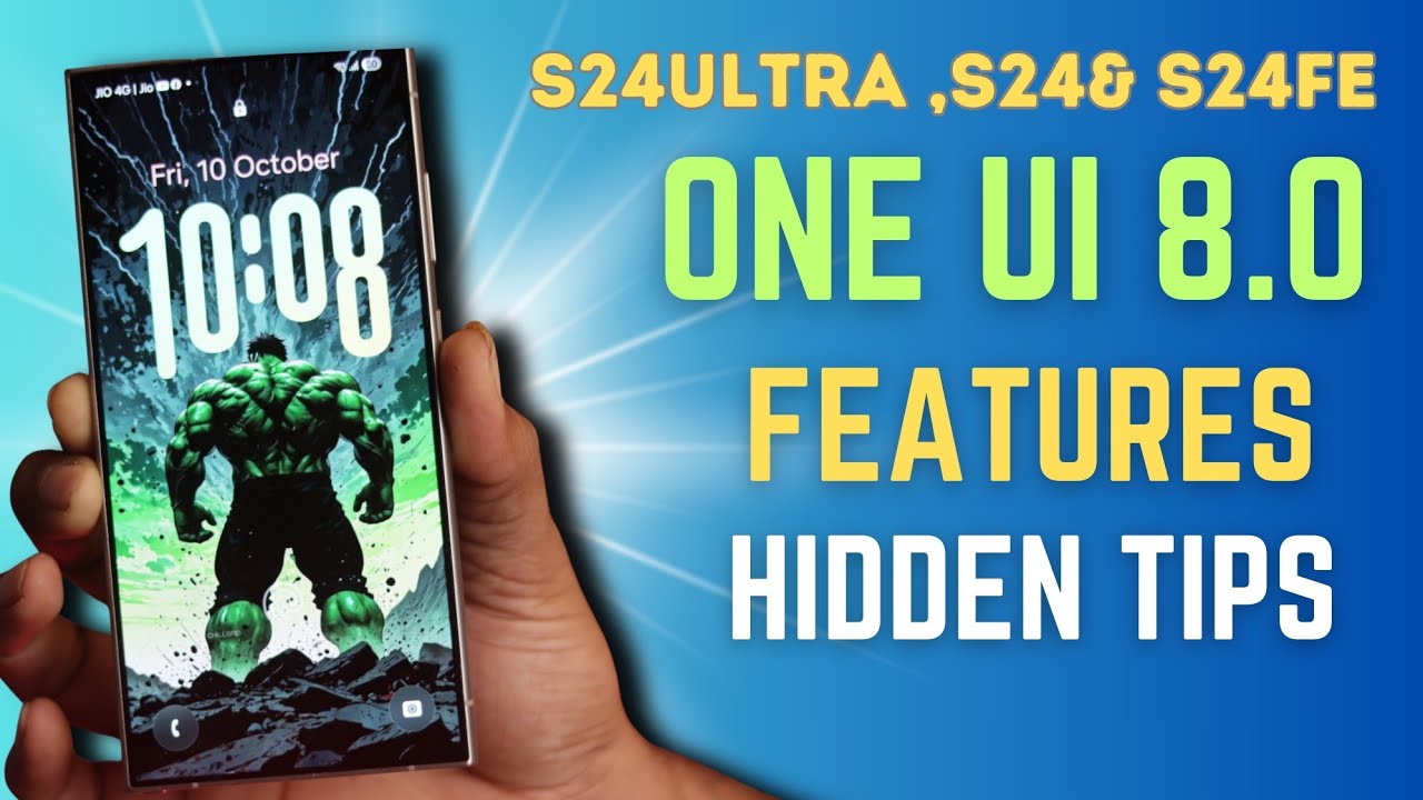Samsung S24fe, S24Ultra & S24 (SD 8gen 3) One Ui 8 Update Top Features & Usful Tips & Tricks 