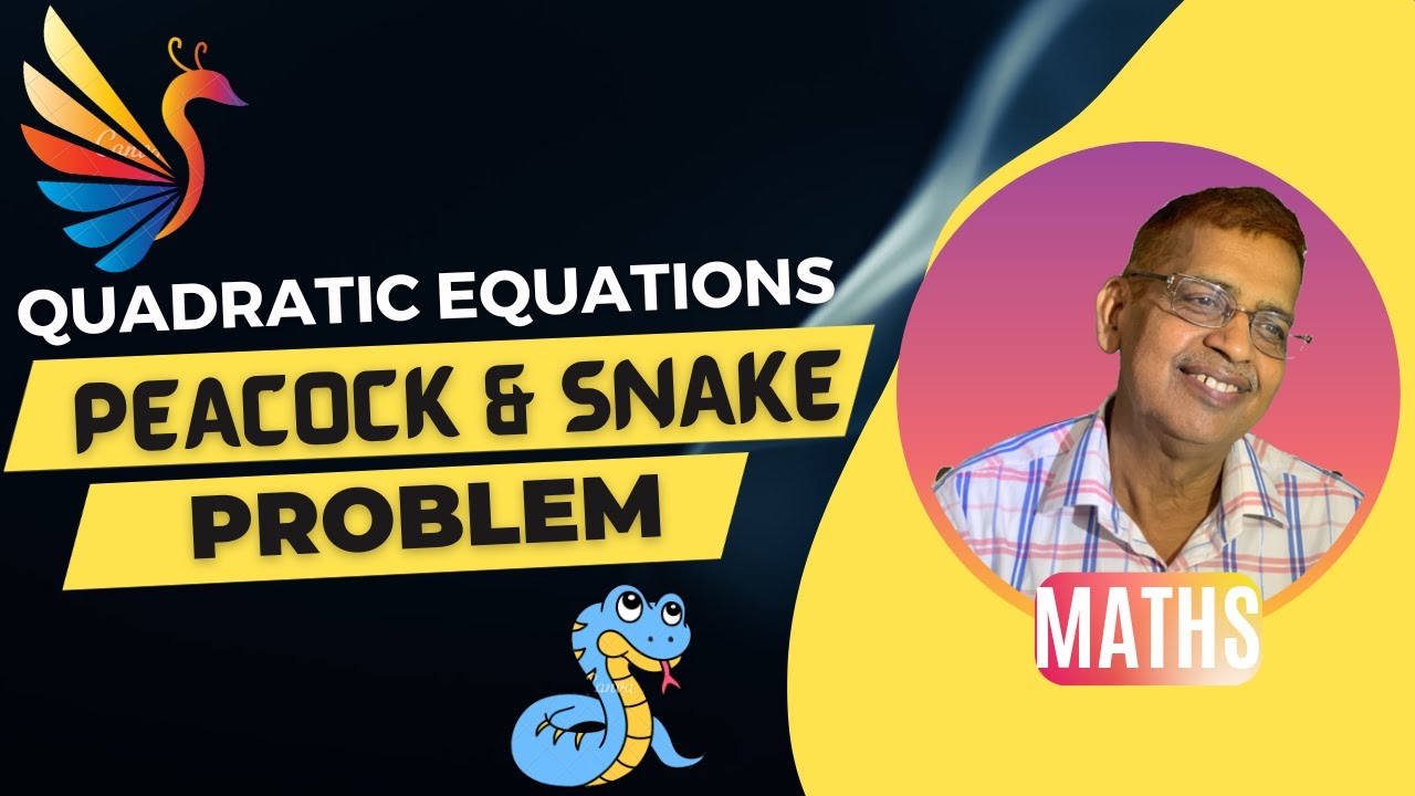 Quadratic Equation- Peacock n Snake, If their speed are equal, at what distance is the snake caught?