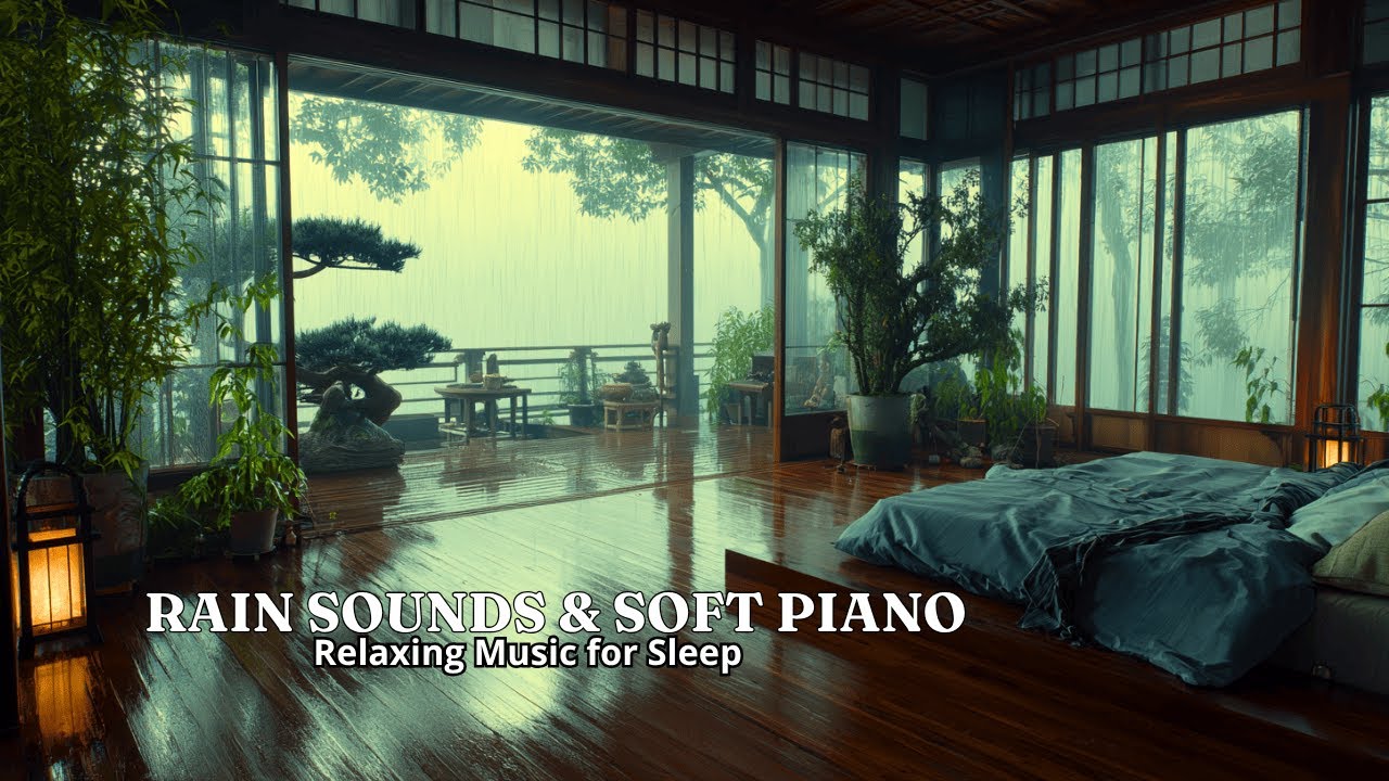 Relaxing Music with Rain And Piano For Stress Relief And Deep Sleep, Gentle Sounds To Calm Your Mind