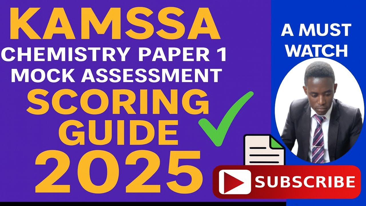 KAMSSA Chemistry Mock 2025 | Paper 1 Scoring Guide Explained