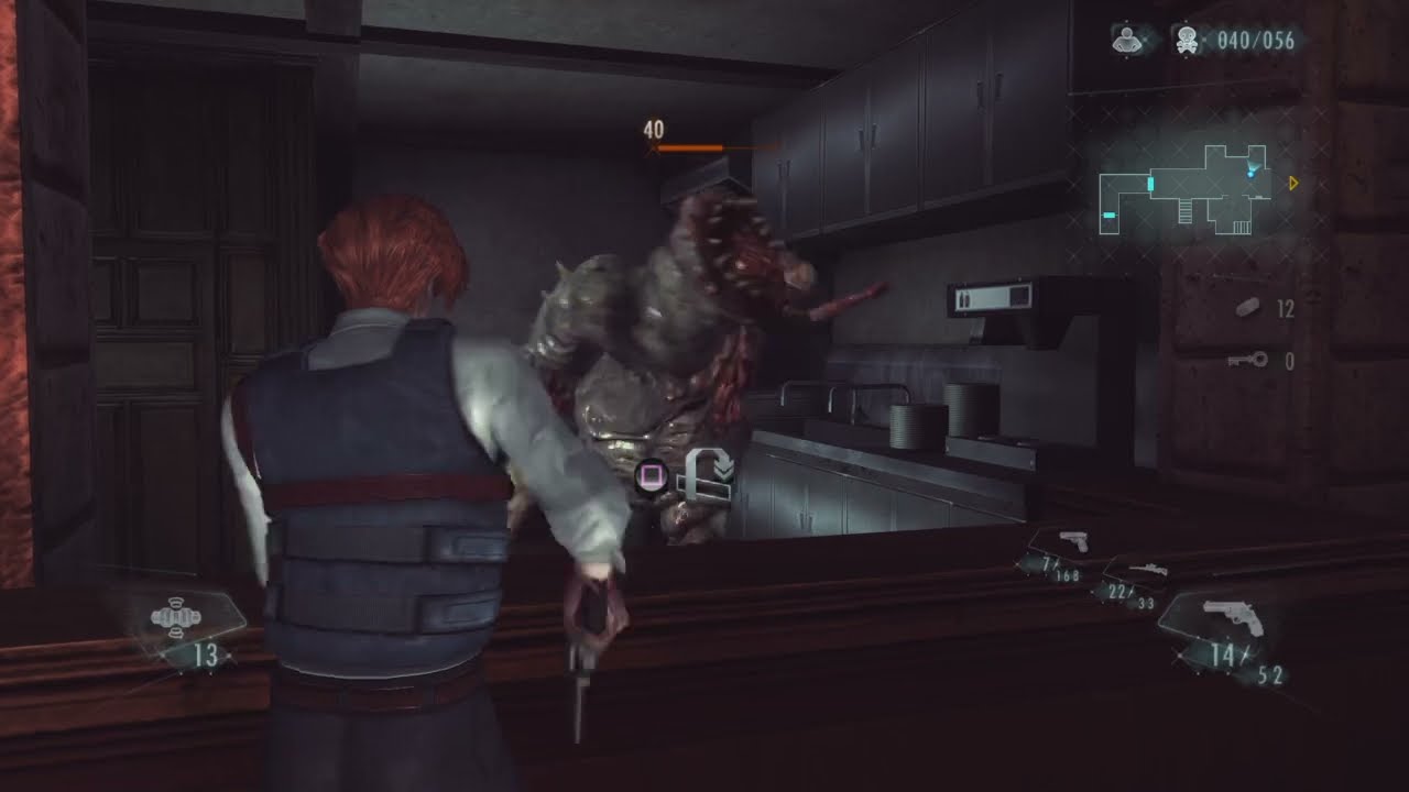 Resident Evil Revelations (PS4) modo asalto abismo nivel 6 (bonificación triplete, estrategia B)