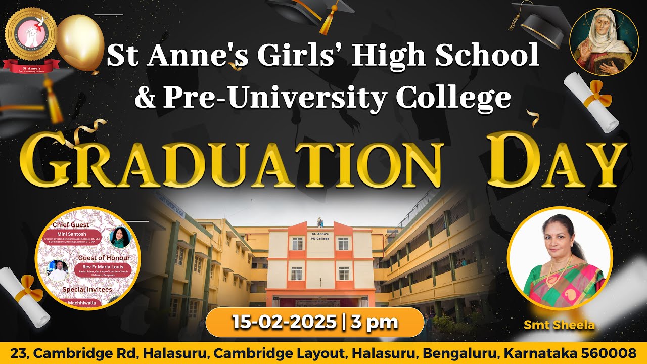 15 02 2025 | Graduation Day | St Anne's Girls' High School & Pre University College | Halasuru
