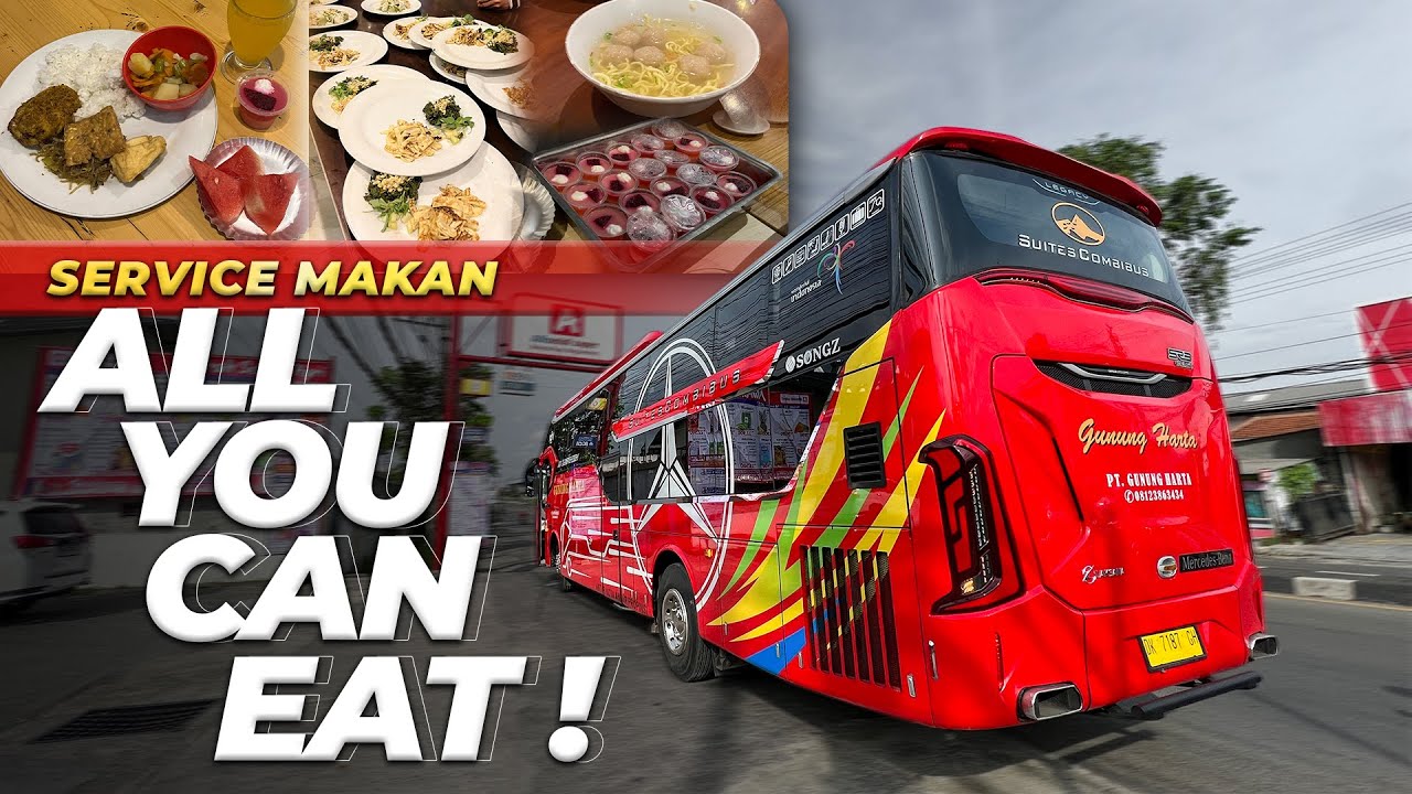 CUMA INI SLEEPER BUS SERVIS MAKAN ALL YOU CAN EAT | Jogja - Bali Naik Gunung Harta #2