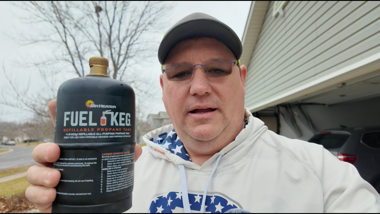Бак Mr Heater Fuel Keg объемом 1 фунт, заправляемый пропан (вторая попытка сработала!)