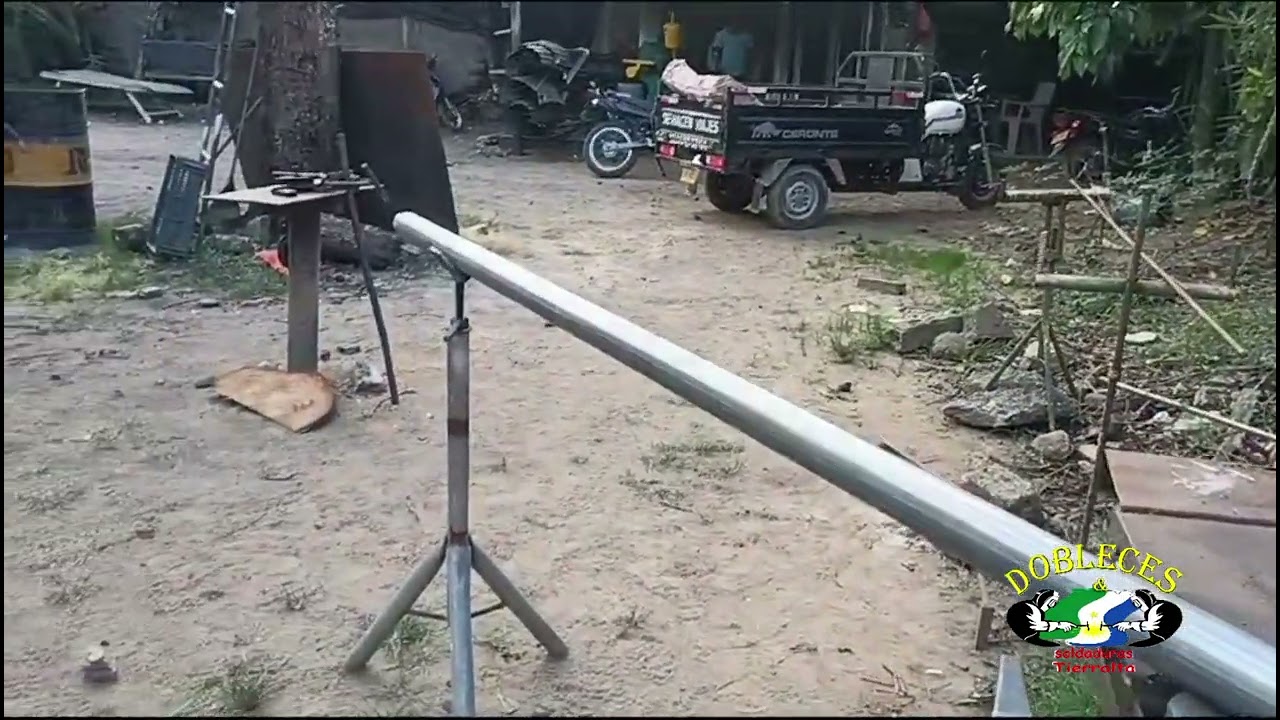 como hacer cortes a 45 de ambos lados en tubo redondo