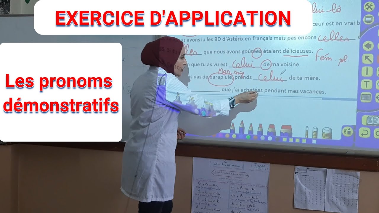 Exercice d'application / les pronoms démonstratifs