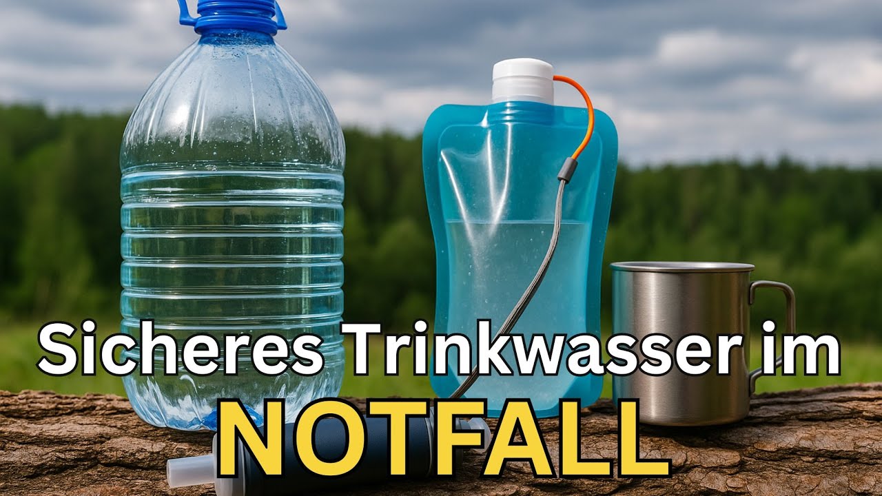 Sicheres Trinkwasser im Notfall &ndash; Filter, Lagerung und Sammelmethoden