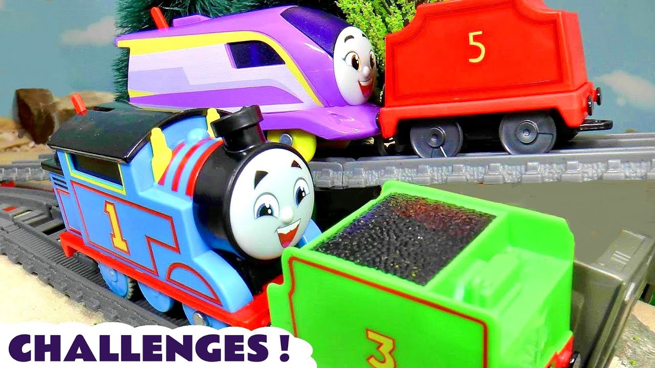Toy Train Challenge Stories with Thomas Trains and Tenders