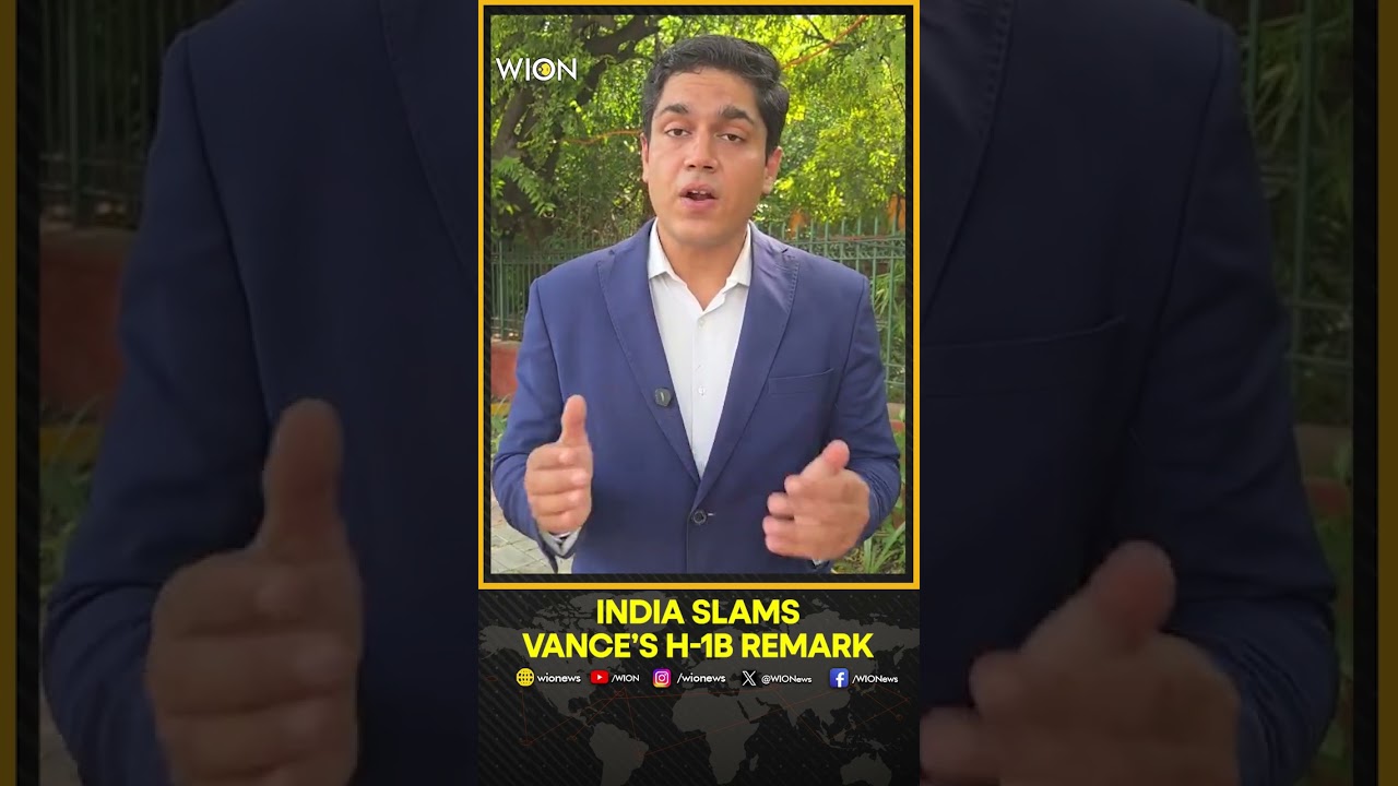 India Slams JD Vance Over &lsquo;Indentured Labour&rsquo; Remark on H-1B Visa Holders | WION Shorts