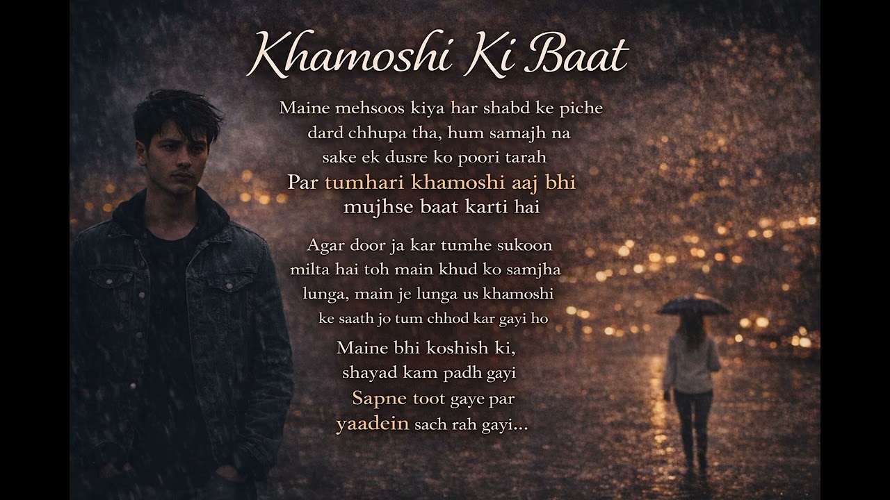 Khamoshi Ki Baat | Heart Touching Lofi Song | Sad & Calm Vibes