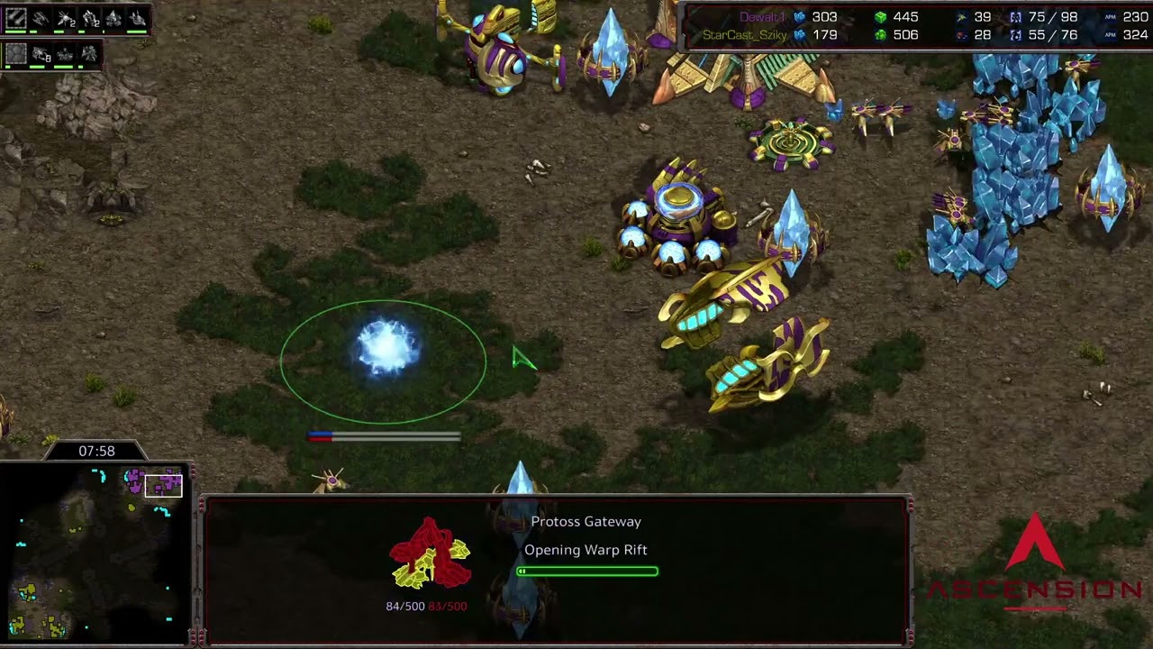 StarCraft 1: Ascension Ends - Sziky vs Dewalt | Ascension