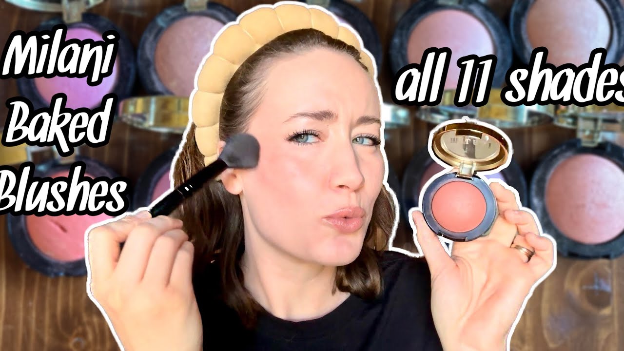 Milani Baked Blush Cheek Swatches! All 11 Shades!