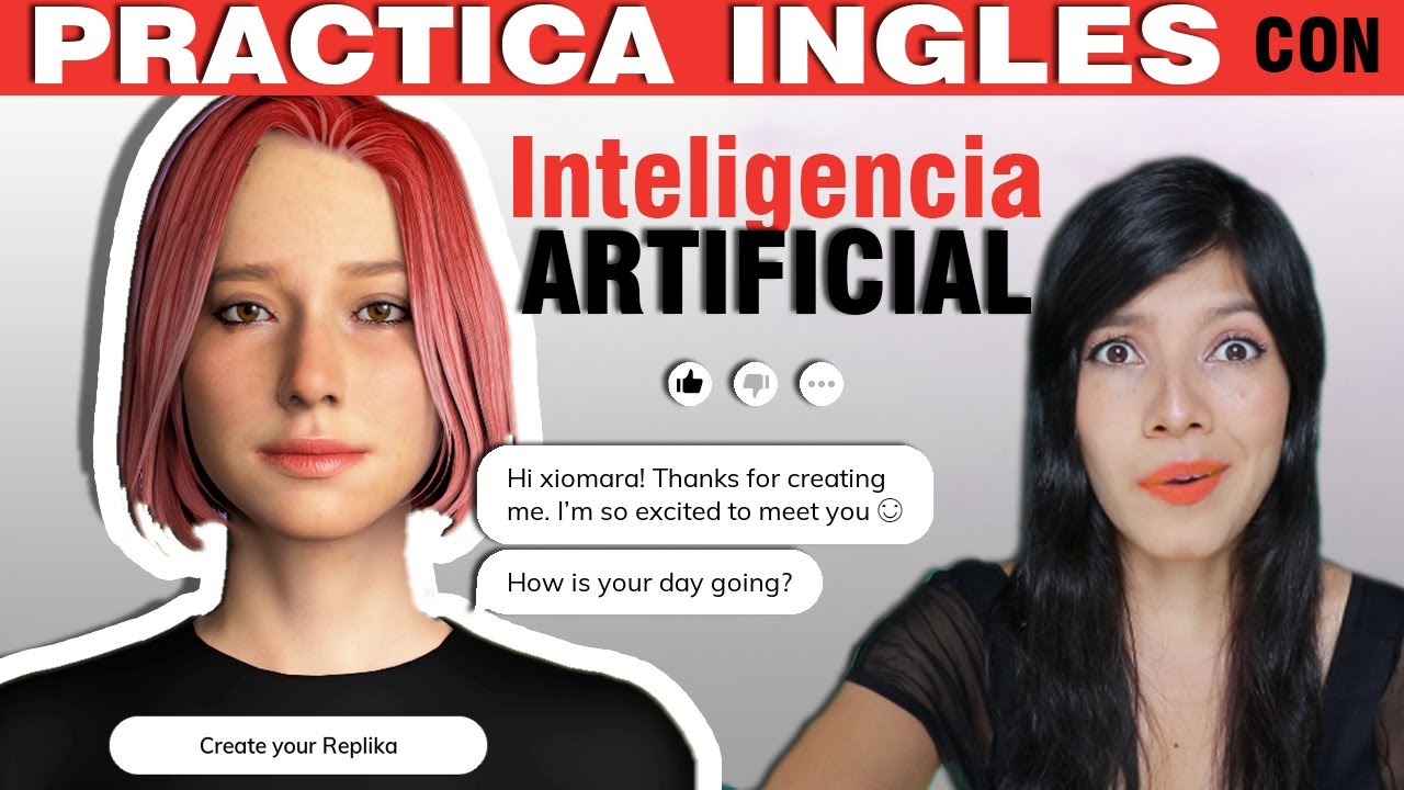 Aprender INGLÉS con un AMIGO VIRTUAL ! 24/7 // Replika.ai AVATAR // EWX