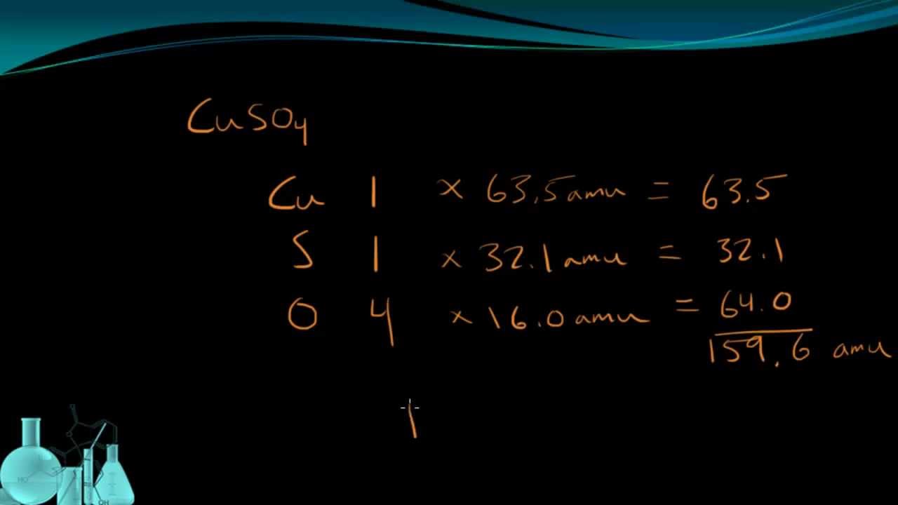Химия 5.6 Формула массы (молекулярная масса)